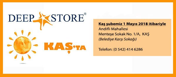 Deep Store Kaş Şubemiz 2017 de Açıldı